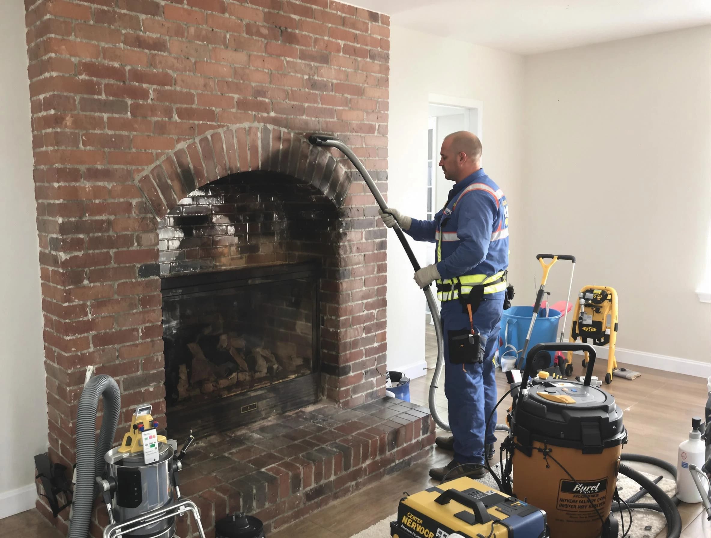 White Oak Chimney Sweep expert performing detailed chimney sweep in White Oak, PA