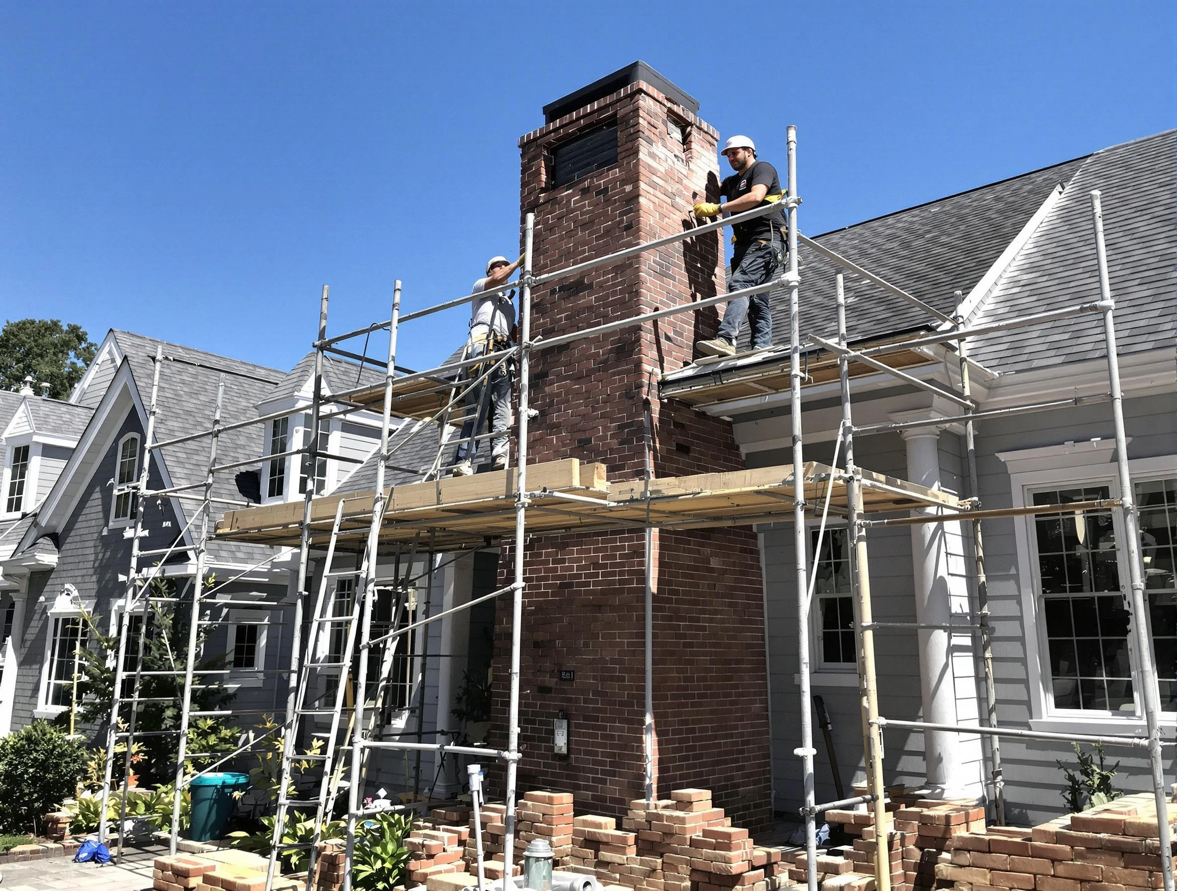Chimney Rebuilding in White Oak