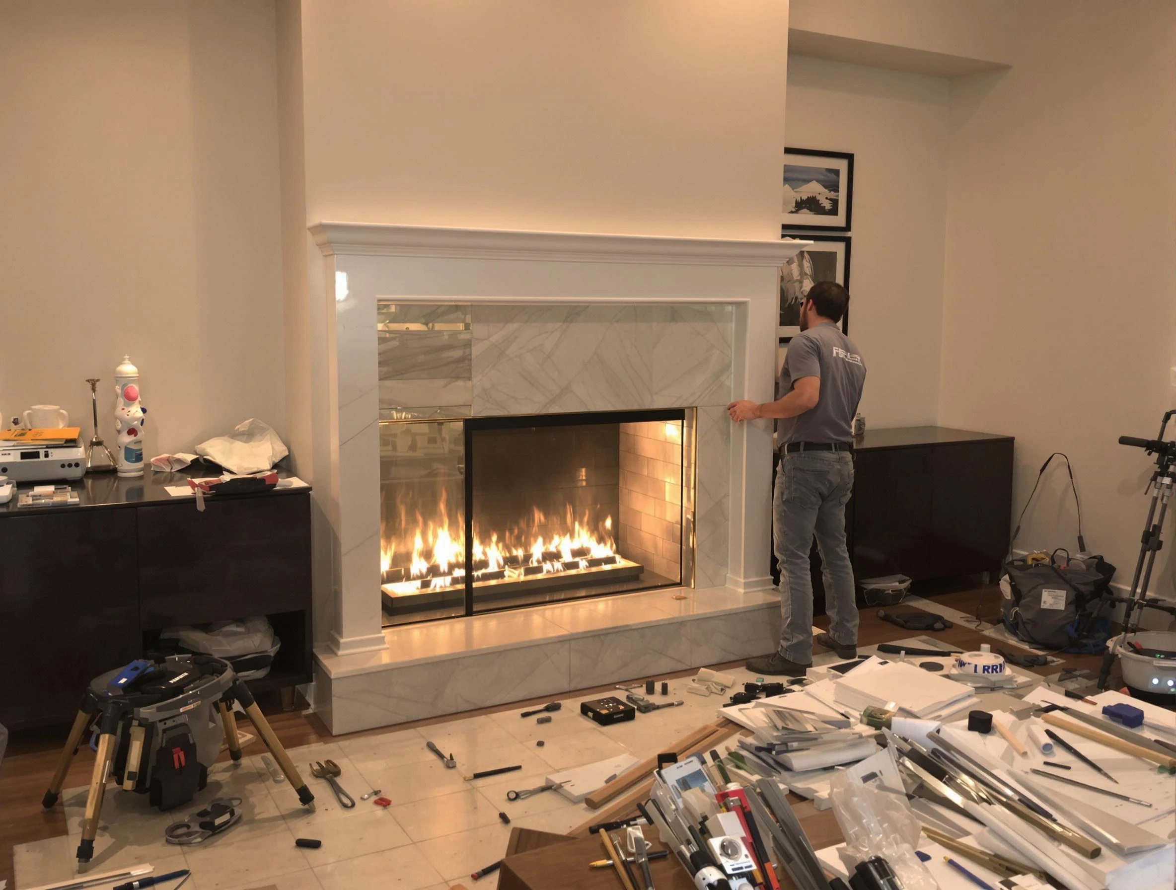 Fireplace Installation in White Oak