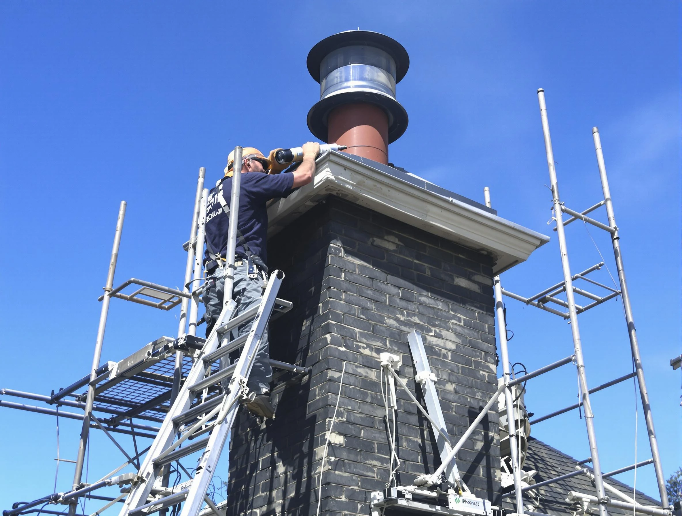 Sturdy chimney crown finished by White Oak Chimney Sweep in White Oak, PA
