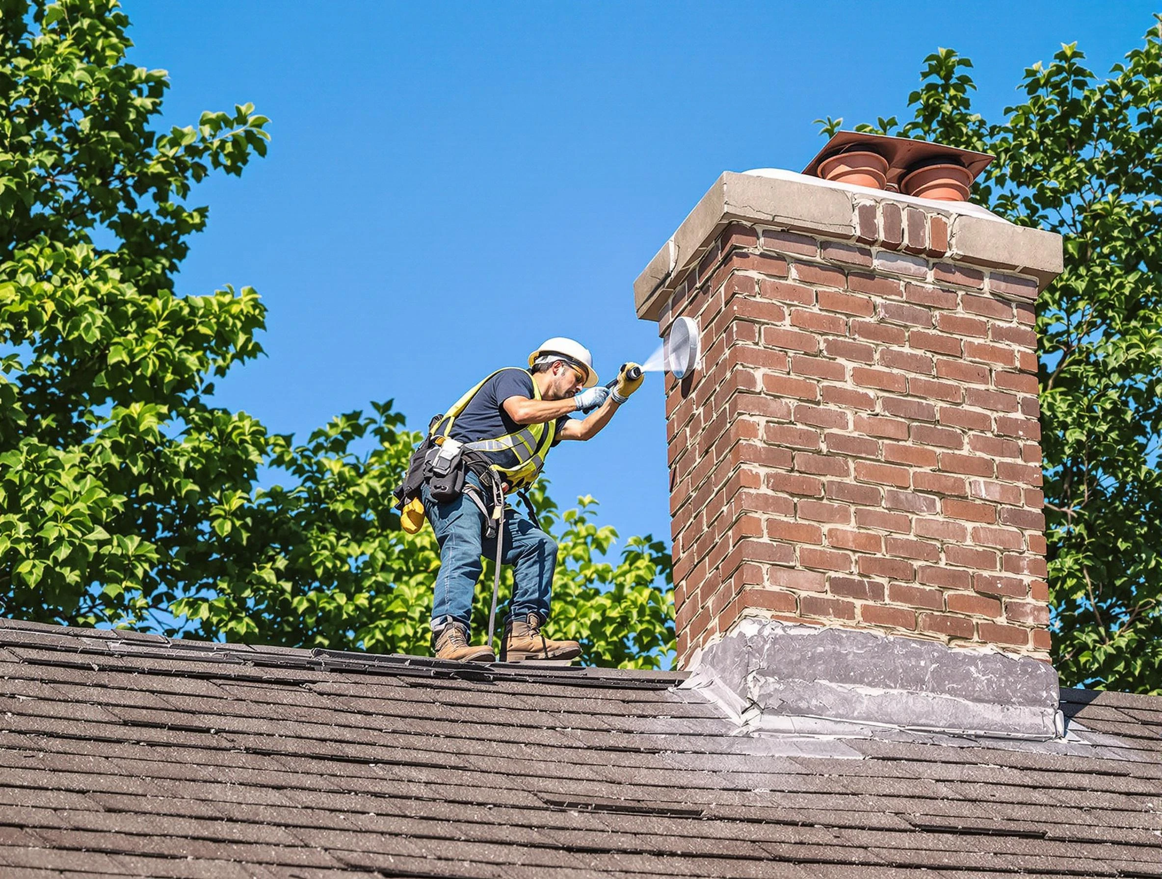 White Oak Chimney Sweep performing an inspection with advanced tools in White Oak, PA