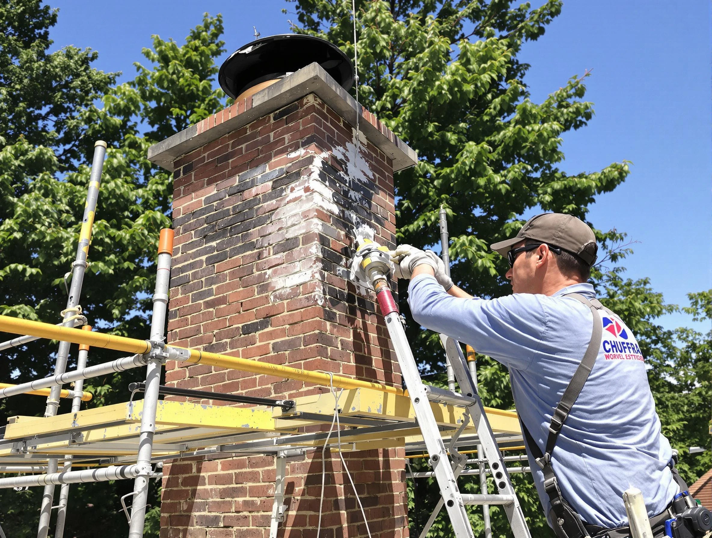Structural chimney repair by White Oak Chimney Sweep in White Oak, PA